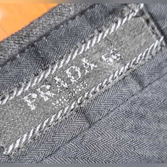 Prada Milano Men's Dress Pants Gray Check Button Fly Slim Fit Size 37x32 / 56 - Picture 10 of 16